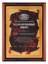 Плакетка подарочная - PL485
