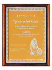 Плакетка подарочная - PL480